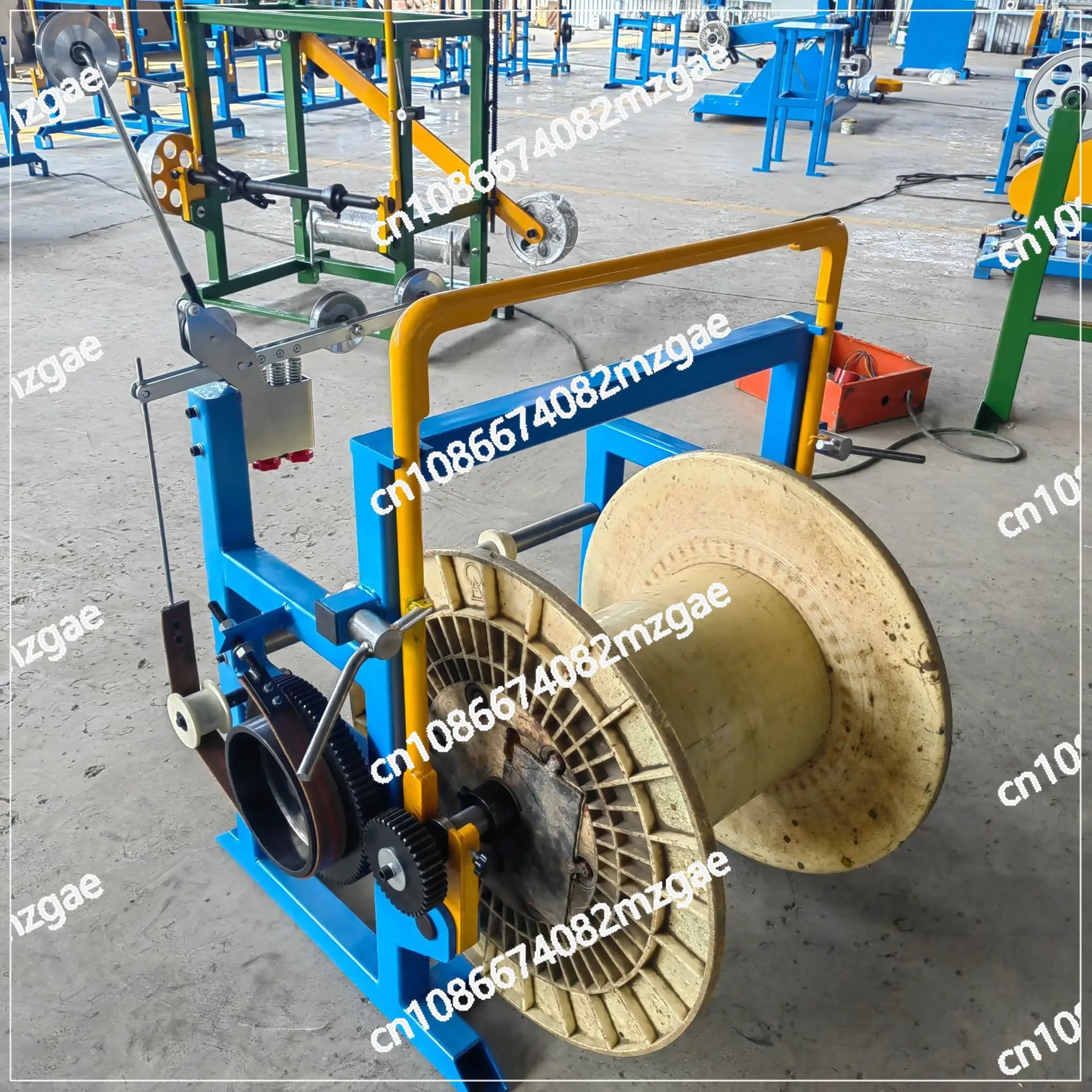 High-Speed 400-Reel Payoff Stand, Copper & Iron Wire Dispenser for Single/Dual Spool Winding Machine – Fast Shipping