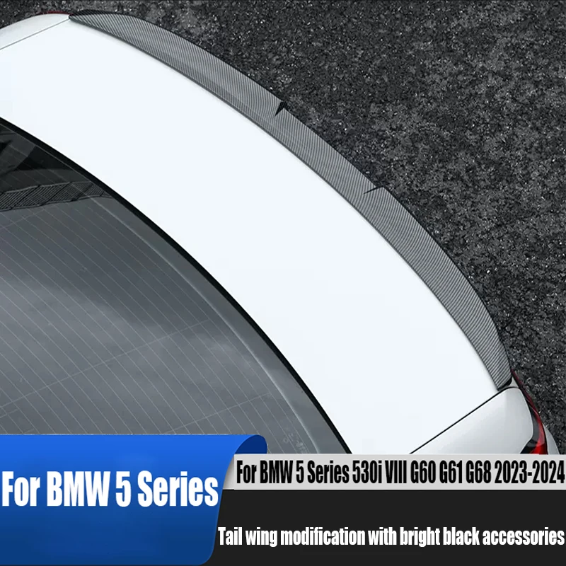 For BMW 5 Series 530i VIII G60 G61 G68 2023 2024 new tail wing car exterior modified with carbon fiber pattern design