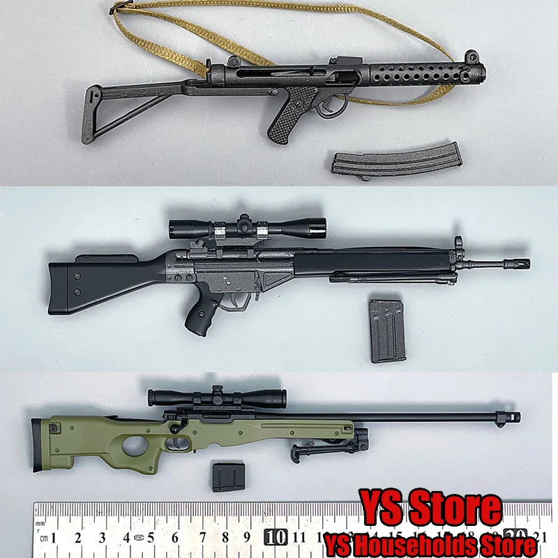 

Original ZYTOYS 3 Styles 1/6 Collectible Model Gun Sterling SMG AW L96A1 G3SG1 Sniper Rifle Non Functional 12" Military Toys