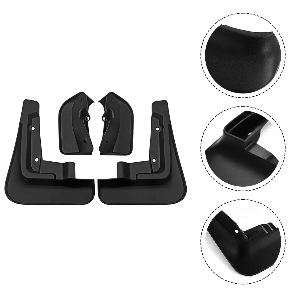 Carvelle for splash Flap Easy Installation Exact Fit Design Robust Plastic Material Rust Prevention Premium Car Mudguards Set