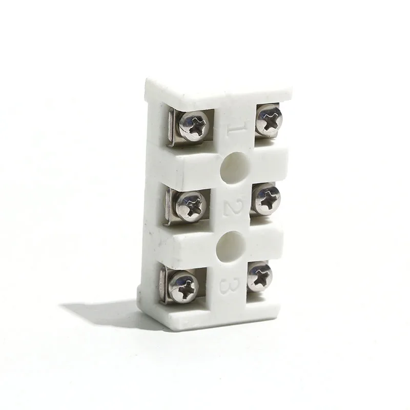 

1PC 3-position 380V Open Stainless Steel High-temperature Terminal Ceramic Head Terminal High Frequency Porcelain 800 Degree
