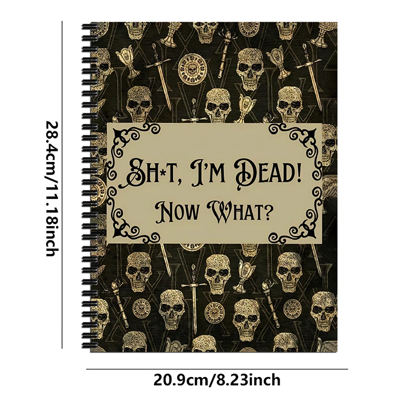 Novo ST * T I'M Dead!, 2024 E agora? The Ultimate Horror Planejamento Livro Presente, Workbook Arranjos Caderno, Fim da Vida