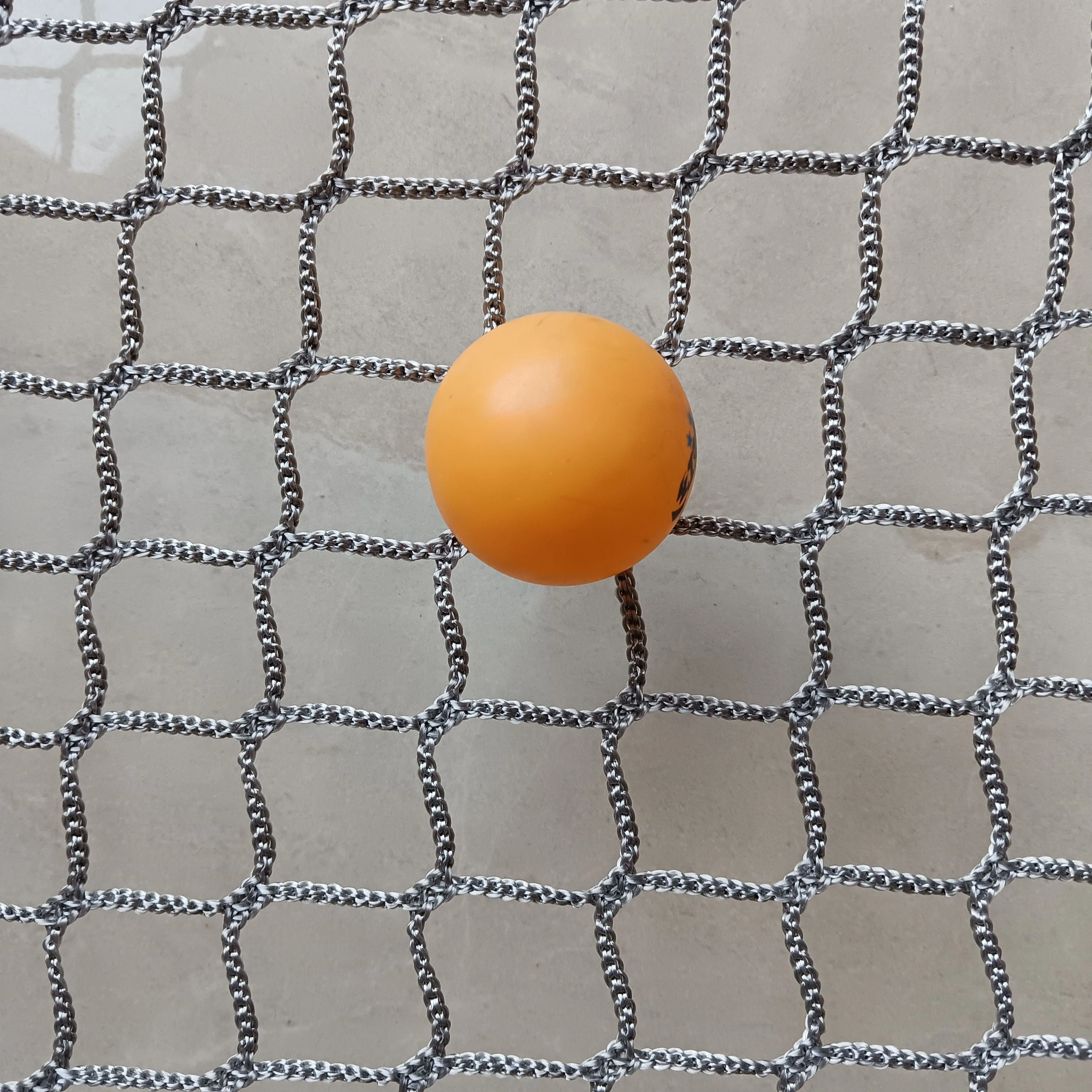 Grey Knotless Backstop Net, Sports Practice Barrier Net, Golf Ball Hitting Netting, Garden Net,Balcony Protection Safe Net
