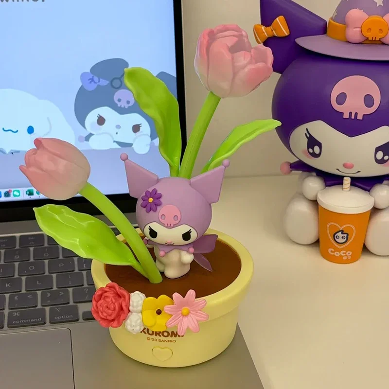 

Miniso Sanrio цветок фея серия тюльпан светодиодная Ночная фотография Милая моя мелодия Kuromi окружающая фотография детская игрушка Рождественский подарок