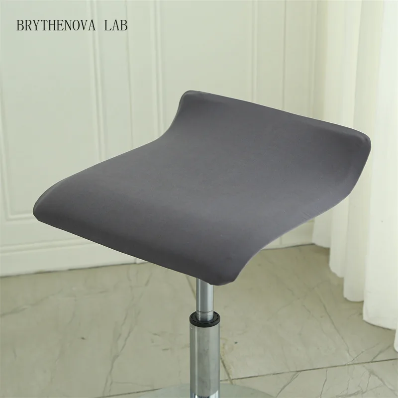 Cashier Square Chair Cover Elastic Print Bar Stool Seat Covers Home Hotel Bar Lifting Rotating Swivel Chair Dust Case Removable