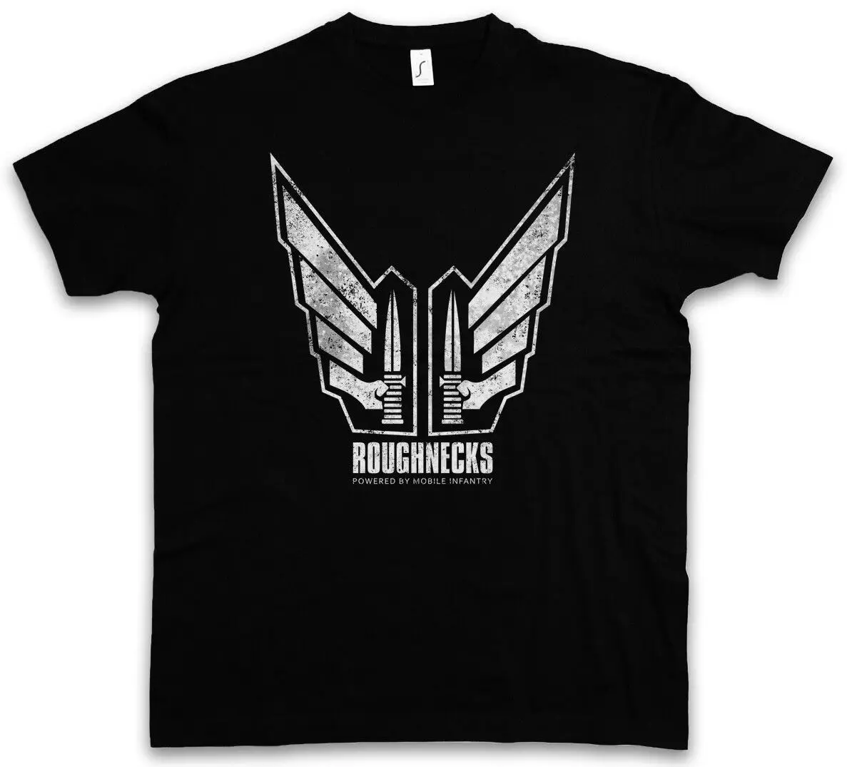 RICOS ROUGHNECKS T-SHIRT Tattoo Starship Symbol Sign Logo Tattoo Squad Troopers