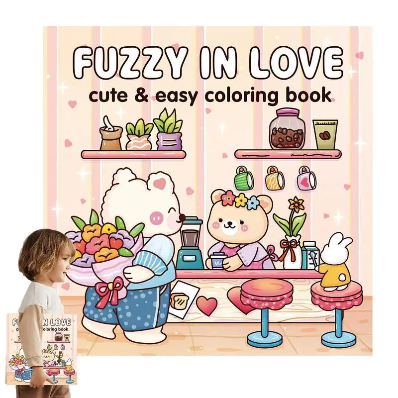 Coloring Book For Kids Art Books For Kids Cartoon Pages Simple Cute Art Toy Game For Boys Girls Children Teens Stress Relief