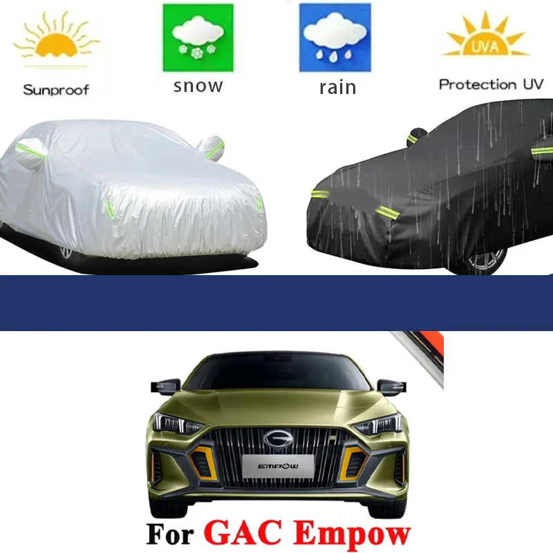 

For GAC Empow Sedan Covers 2024 2025 Full Car Covers Outdoor Sun Anti UV Rain Snow Dust Protection Oxford Cloth Accessories