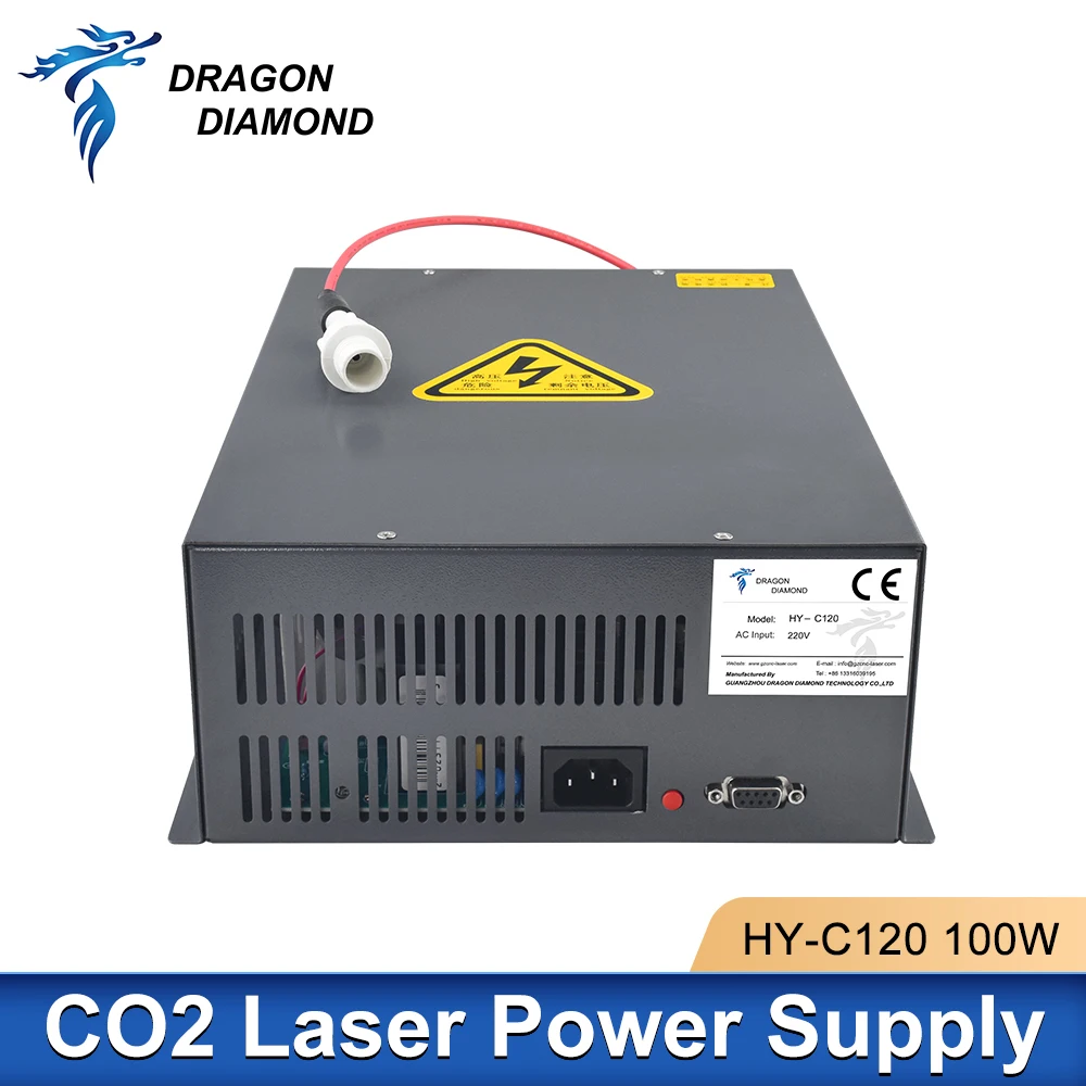 120W Original PSU HY-C120 Laser Power Supply 110V 220V 230V For YUEMING Laser Tube Co2 Engraving Cutting Machine