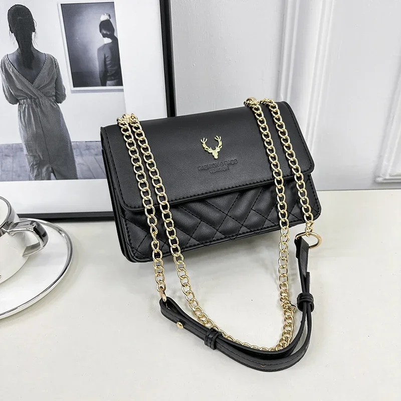 Handbags for Women 2024 New Fashion Brand Luxury Designer Commuting High Quality PU Leather Crossbody Shoulder Bags Women