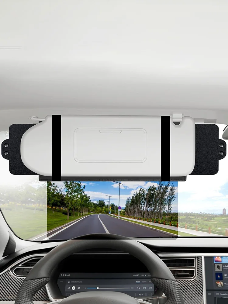 Car Sun Visor Extender for Auto, Adjustable Anti Glare Polarized Sun Blocker UV Block Universal Visor Extension Truck SUV - view 4