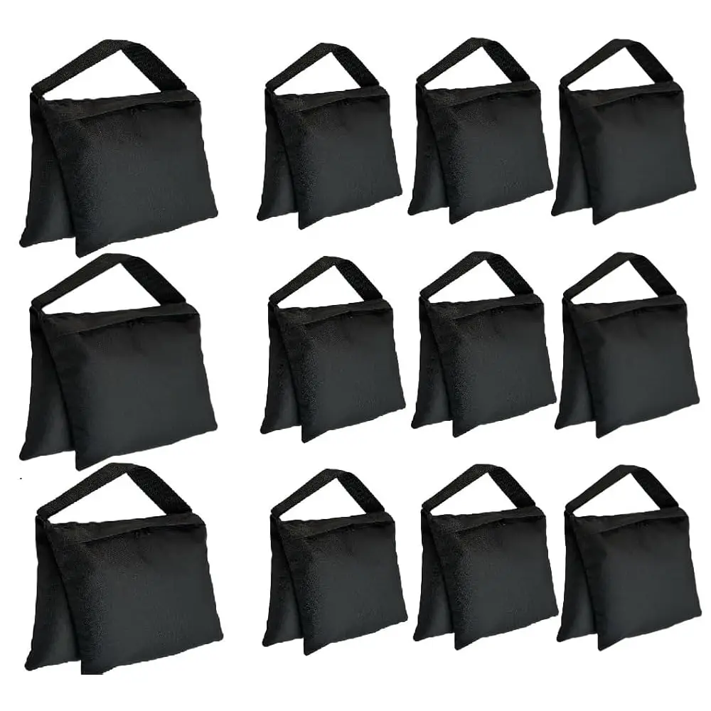 

12-Pa Weight Sand Bags -Bag Style For Pgraphy Tripod, Video Equipment, Studio Set, Light Stand, Film Set, Folding Chair,