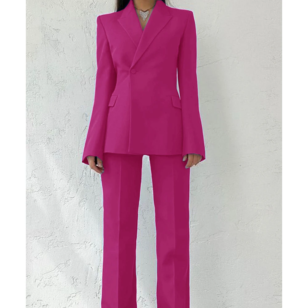 Women\'s Two-piece Suit Jacket Pants Suit Work Wear Business Casual Comfortable Commuting Fashion Design Woman Clothing