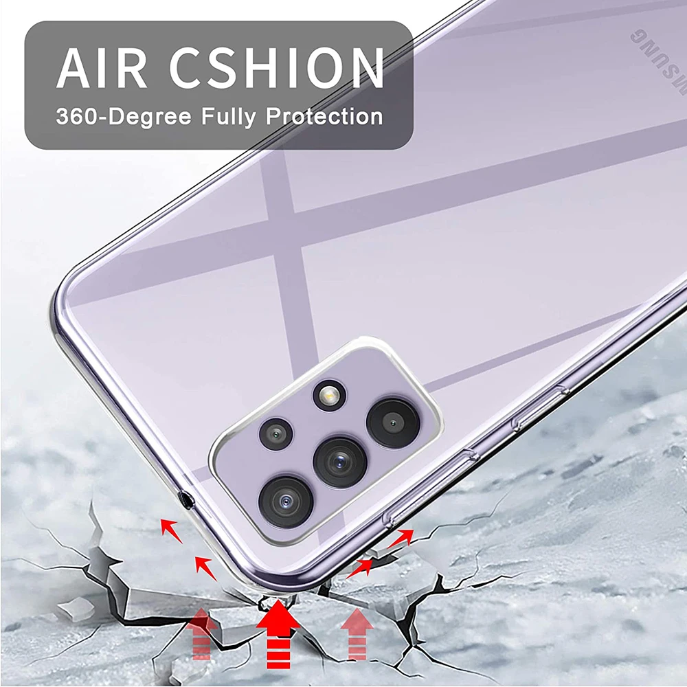  Clear Case For Samsung Galaxy A52 A51 A50 A32 A31 A30 A72 A71 A70 A40 A50 A41 A22 A21s A20 Ultra Thin Soft Case Cover