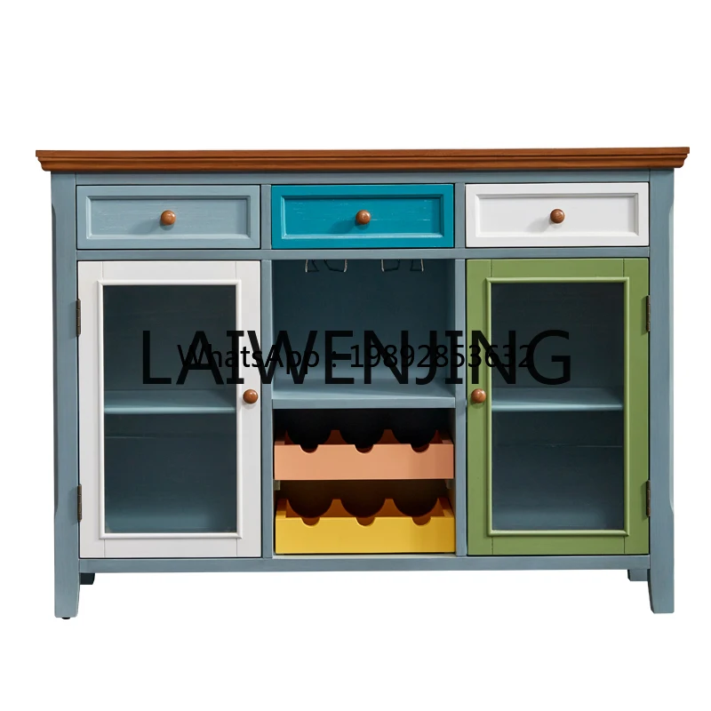 GZ-Z Dining Edge Solid Wood Multi-Functional Storage Rack Storage Wine Cupboard