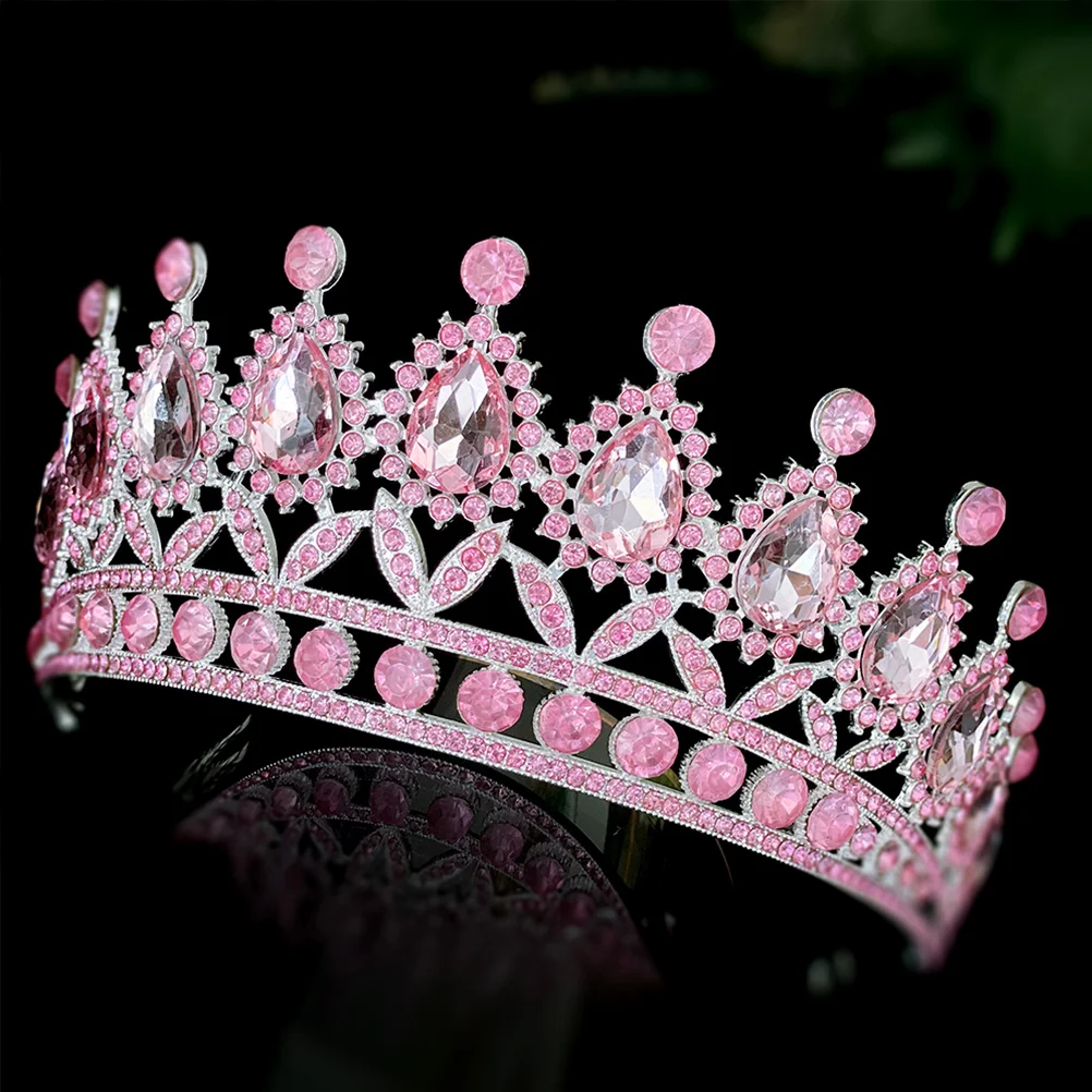 

Tiara Bridal Crown Adult Homecoming for Women Pageant Crowns Costume Wedding Dress Drop Drill