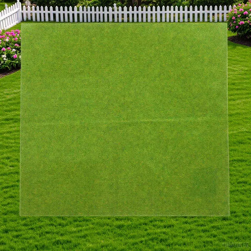 

Artificial Turf Mat for Sand Table DIY Micro Landscape Decor Cuttable Fake Grass Lawn Pad Sturdy Natural Looking Turf Decor