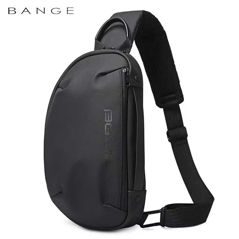 New Fashion Shoulder Chest Bag Men's Casual Waterproof Crossbody Bag Korean Version of USB Outdoor Bags Knight High Sense.