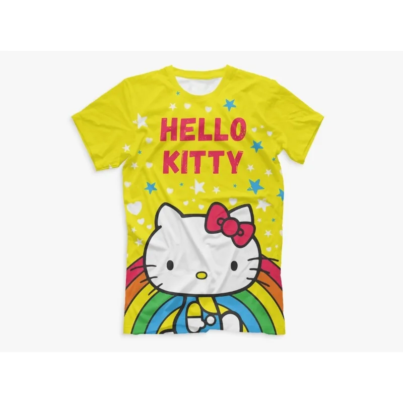 

2025 Hello Kitty Quick Drying T-shirt, Quick Drying and Breathable, Casual and Fashionable (multiple Sizes)