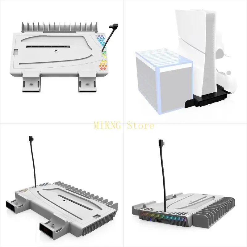 

Consoles External Host Cooling Fan Cooling Fan with LED Light Controller best sale