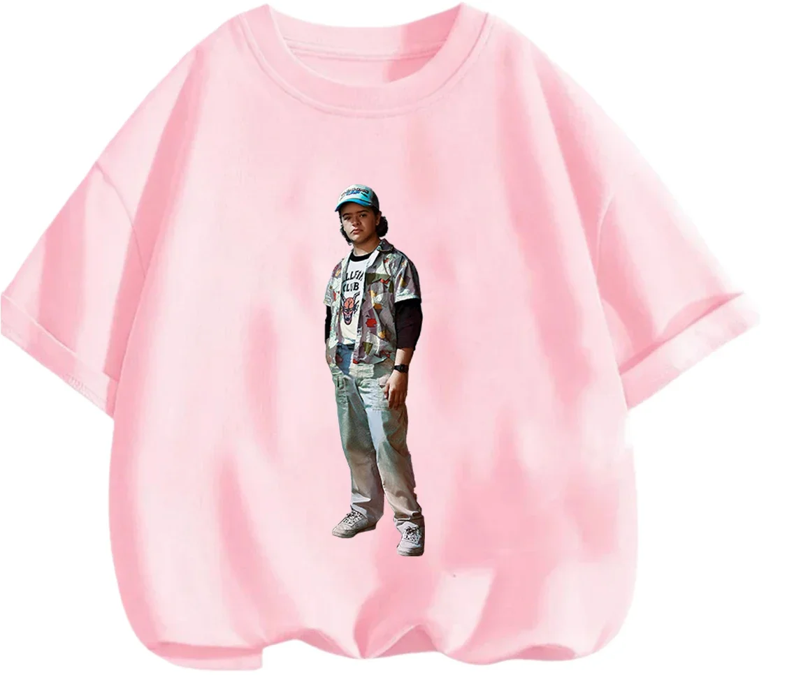 Vibe Fashion Stranger Things - Camiseta informal de verano con cuello redondo para niños y niñas