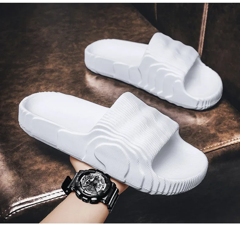 Zapatillas de interior y exterior para hombre y mujer, zapatos de plataforma de verano, suaves, antideslizantes, de EVA, para parejas, para baño, playa, sandalias de ocio