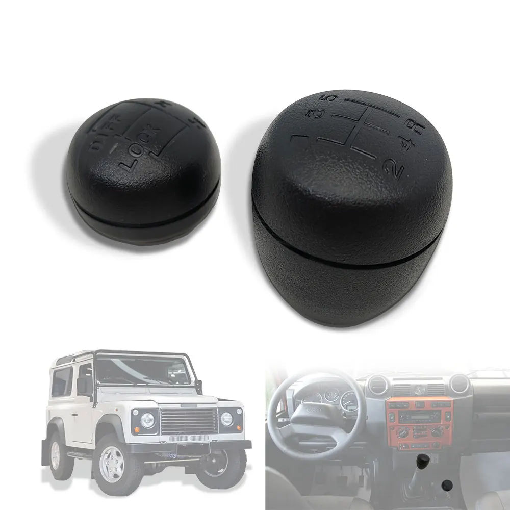 

ABS 5 Speed Gear Shift Knob Lever Shifter Stick Pen Head Bandball For Land Rover Defender 1983-20165