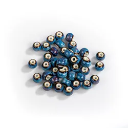 9mm-11mm 40pcs Special Color Ceramic Round Beads For Jewelry Making Bracelet Necklace Handmade DIY Materials #XN137