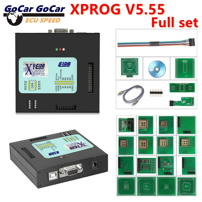 XPROG-M V5.55 Zwarte Metalen Box Auto Chip Tuning XPROG 5.55 XPROG ECU Programmer Tool Stabiele Functie