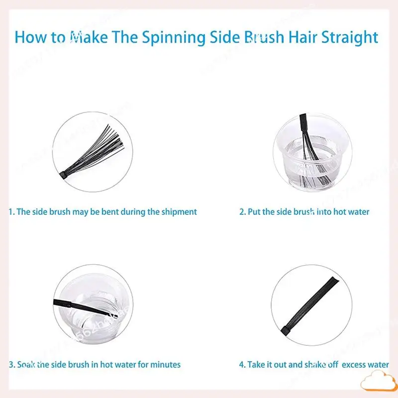 

A66I 12- шт. боковая щетка для ROIDMI EVE MAX, аксессуары для пылесоса, сверхпрочные аксессуары, необходимые аксессуары для пылесоса