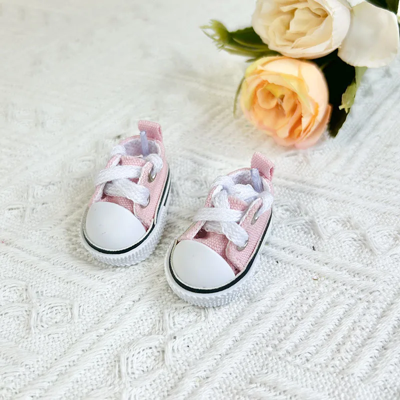 labubu Canvas Shoes Suitable for 17cm Dolls Shoes Toys Casual Sports Shoes Dolls Accessories Plush Cute Doll Shoes No Toys