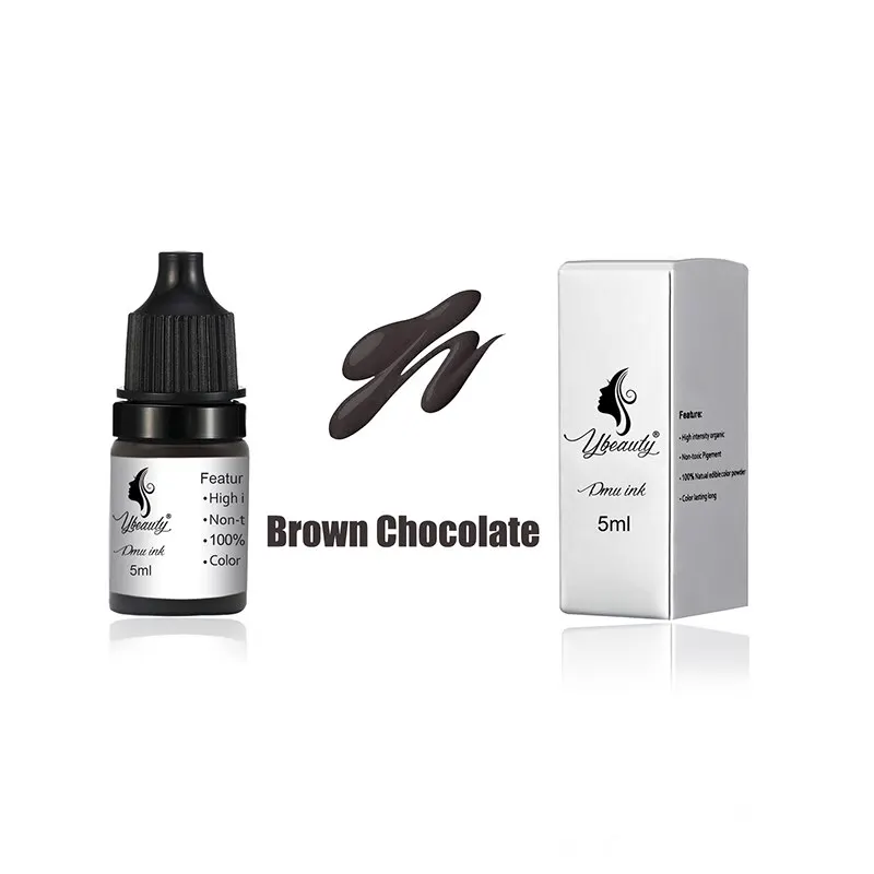 2pcs Tattoo Ink Set Permanent Makeup Eyebrow Lips Eye Line Tattoo For Body Beauty Tattoo Art Supplies Color Microblading Pigment