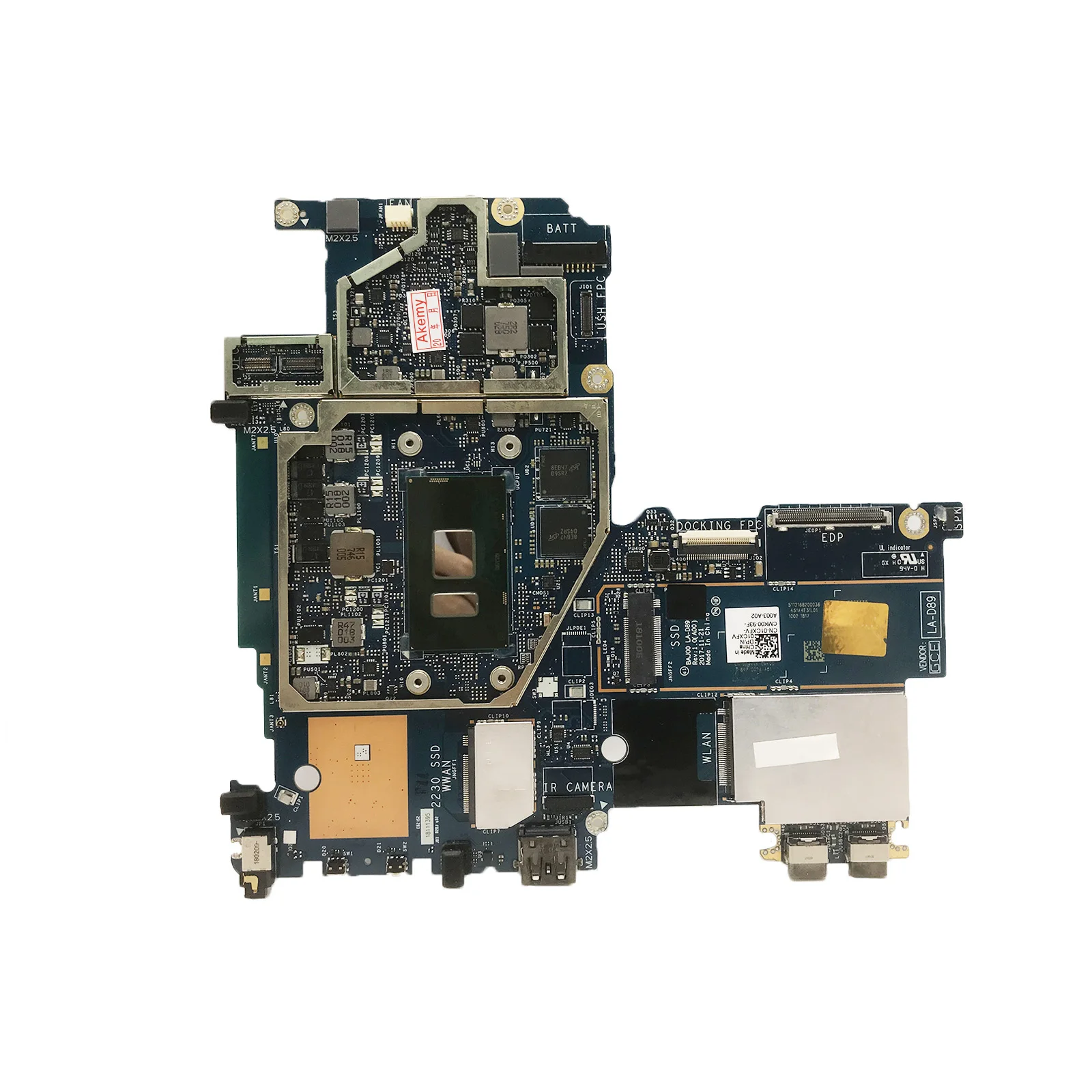 Untuk DELL Latitude 5285 Motherboard Laptop LA-D891P 0HPCDV 06DR15 0P8F3H I5-7200U dengan RAM 8G Notebook Mainboard Diuji OK