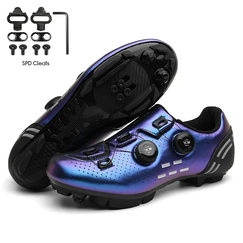 2024 New Cycling Sneaker Mtb con tacchetti uomo Carbon Sports Speed Bike Shoes donna Mountain Racing Flat SPD calzature da ciclismo su strada