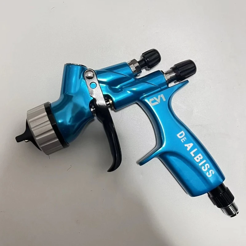 sMaster CV1 Blue Spray Gun Pro Lite 1.3mm Stainless Steel Nozzle Paint Water-Based  Air Spray Gun Automotive Varnish Spray