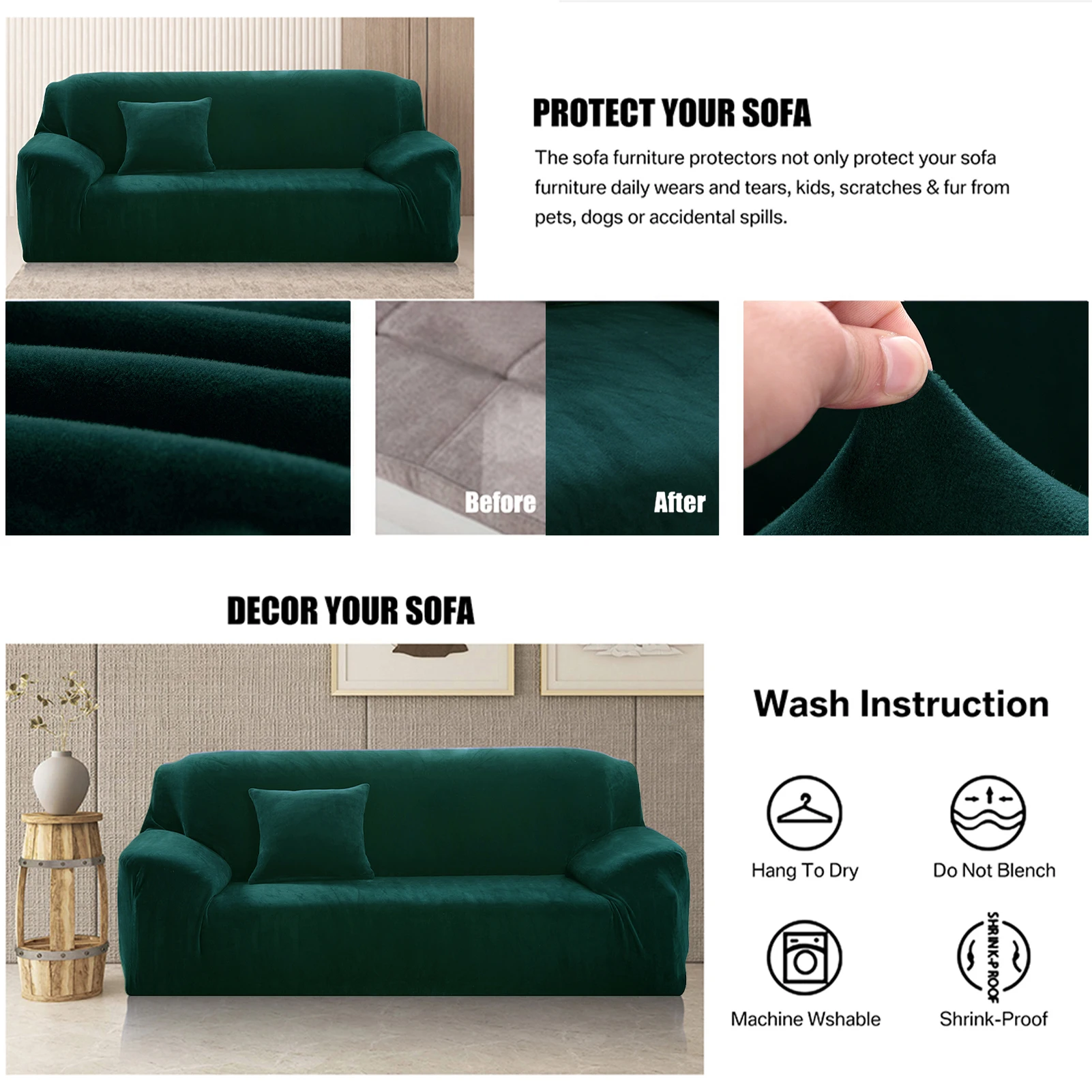 Thumbnail 2 - #23 Top Elastic Sofa Covers Picks for Every Budget