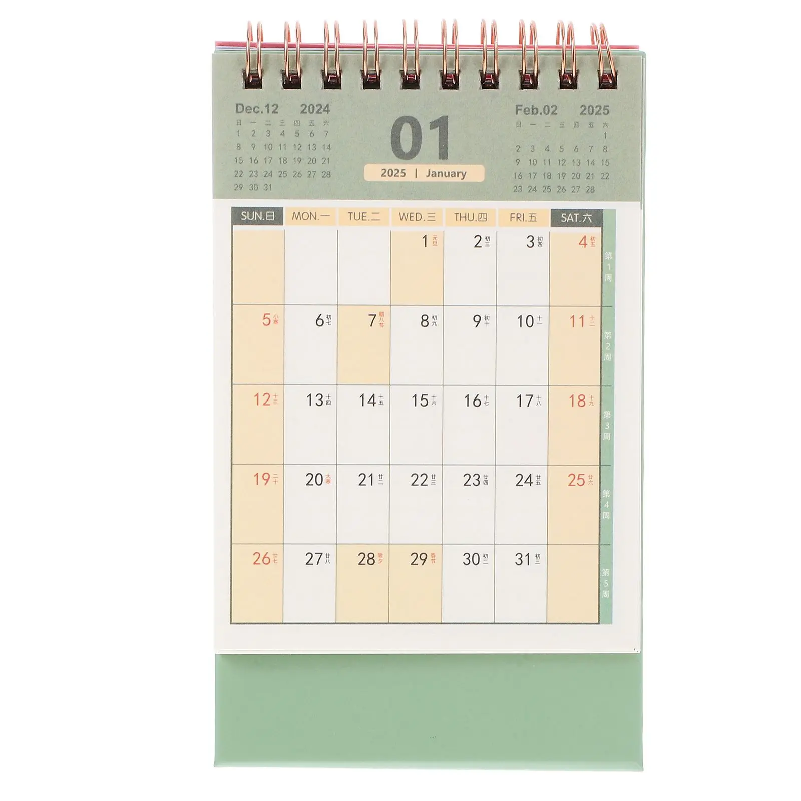 

Countdown Desk Calendar 2024-2025 Folding Decorative Calendars Paper Block for Office