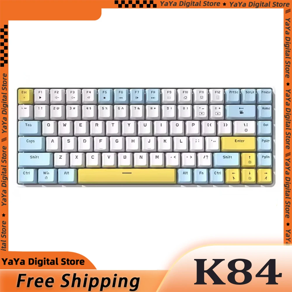 

Механическая клавиатура Freewolf K84, игровая клавиатура с 84 клавишами, RGB, Hot Swap, E-sports, для компьютера, офиса, ПК, геймера, подарки для мужчин