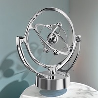 Electronic Earth Perpetual Motion Desktop Model Rotating Magnetic Wiggler Planetarium Track Ornaments Usb Office Decor Art Toy