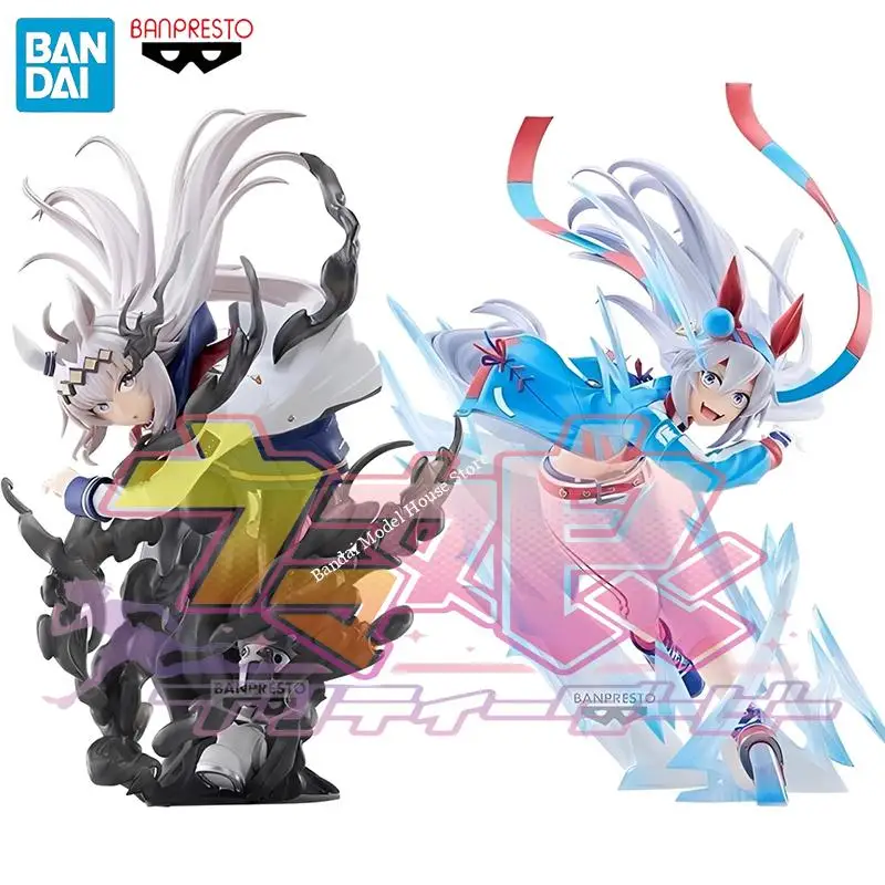En stock BANPRESTO EVOLVE Pretty Derby Uma Musume Cinderella Gray Oguri Cap Tamamo Cross PVC 20CM Figuras de acción de anime Modelo de juguete