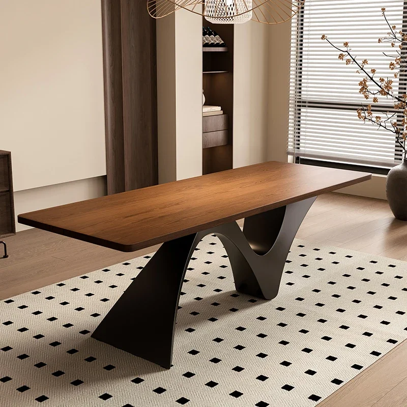 

Black Brown Dining Tables Japanese Style Unique Space Saving Kitchen Table Modern Wooden Luxury Mesas Comedor Furniture Home