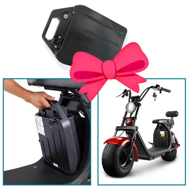 

Li-ion Battery Pack 2000W for Harley two wheel foldable for Citycoco electric scooter 60V 10/20/30Ah Electric motorcycle