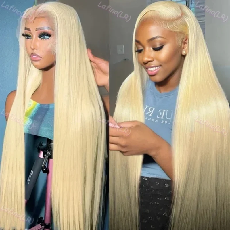 

613 HD Honey Blond 40 Inch Straight Lace Front Wig For Women Choice Human Hair 100% 13x6 Brazilian Cheap Wigs on Clearance Sale