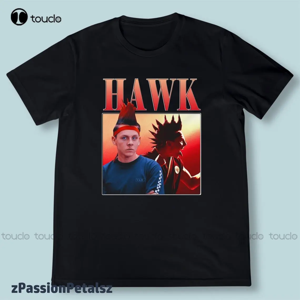 Hawk Cobra Kai T-Shirt Jacob Bertrand Shirt 100% Cotton Tshirt Kawaii Shirt Xs-5Xl Custom Gift Make Your Design Unisex