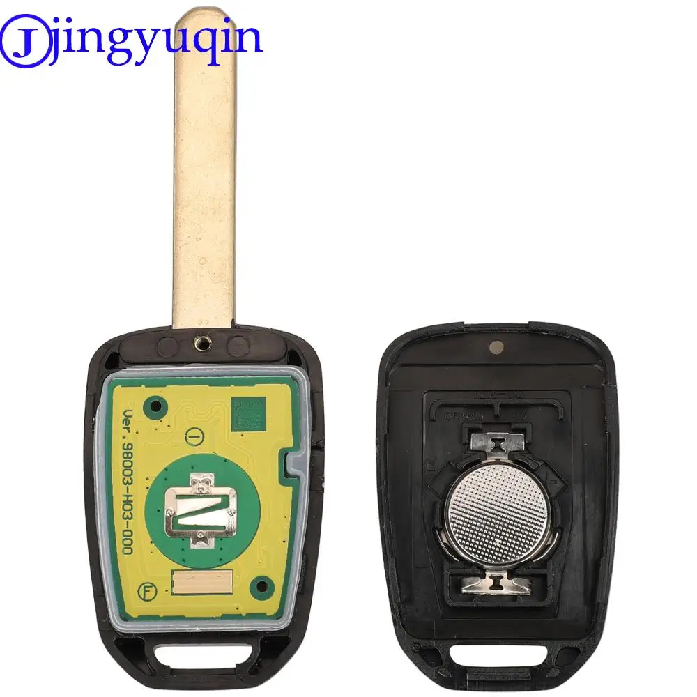 jingyuqin Car Key Fob 434Mhz ID47 Chip Keyless Remote Key Fob For Honda 2013-2015 CRV 2013-2017 Accord Civic MLBHLIK6-IL