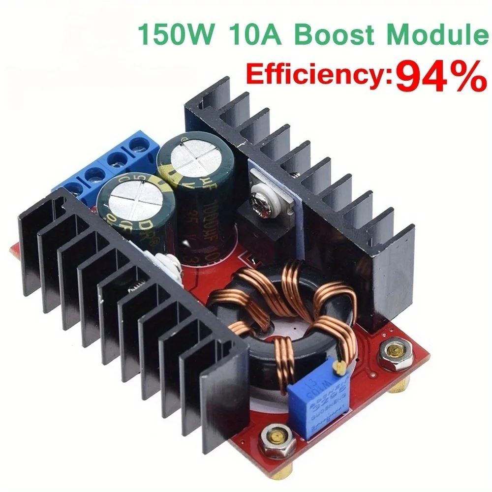 1pcs 150W DC-DC Boost Converter Step Up Power Supply Module 10-32V To 12-35V 10A Laptop Voltage Charge Board