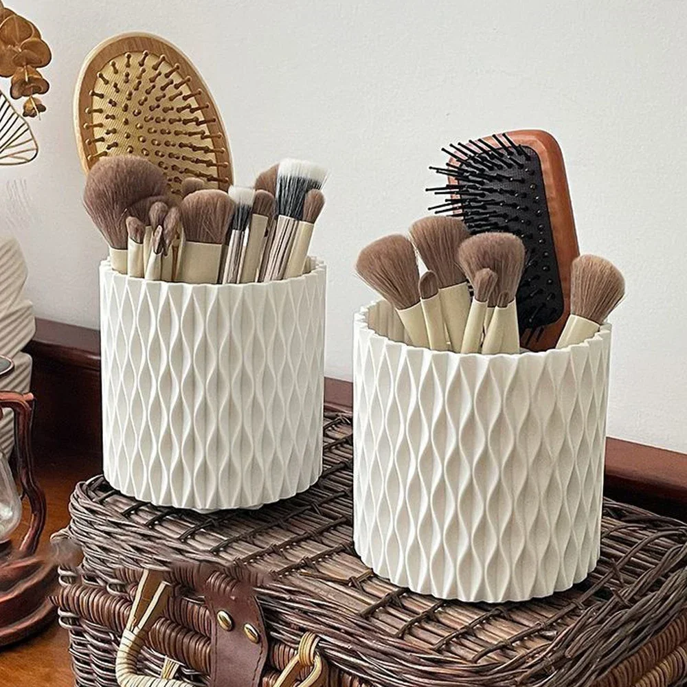 회전식 메이크업 브러쉬 보관함, 립스틱 메이크업 펜 홀더, 화장대, 메이크업 스탠드, 가볍고 컴팩트, 소녀들이 좋아하는 제품