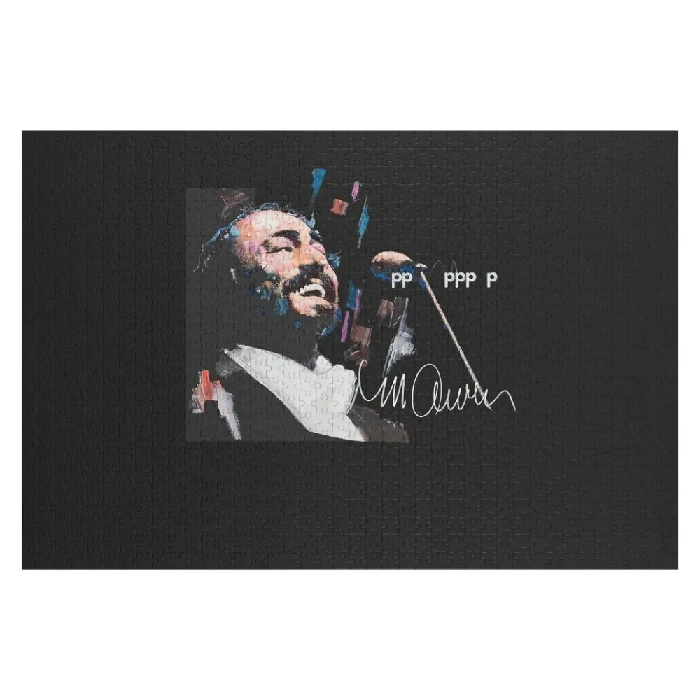 

Original Portrait of Luciano Pavarotti Jigsaw Puzzle Personalized Photo Gift Custom Wooden Gift Puzzle