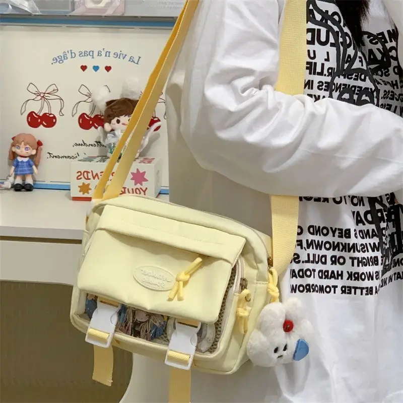

HAEX Casual DIY Women Ita Bags 2025 Flap Flop Small Capacity Crossbody Shoulder Bag Dopamine Solid Daily Outgoing Bolso Mujer