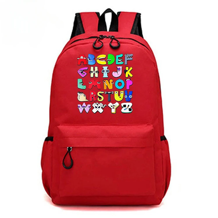 Alphabet Lore Letter Legend Game Elementary and Middle School Students Schoolbag Backpack Children's Zipper Backpack